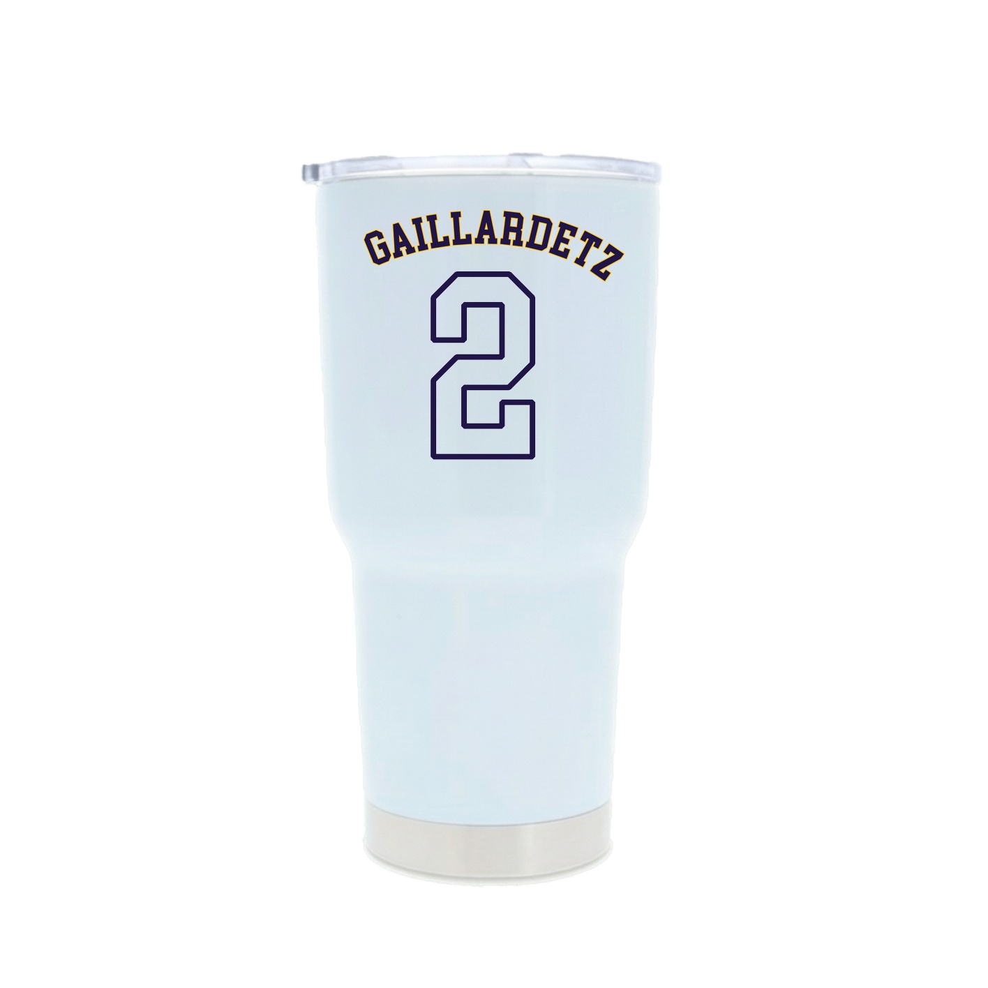 30oz Stainless Steel Tumbler — Shirsey Arch in White