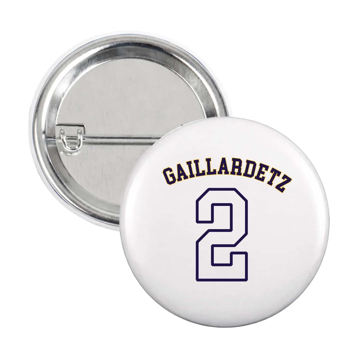 Game Day Button — Shirsey Arch in White