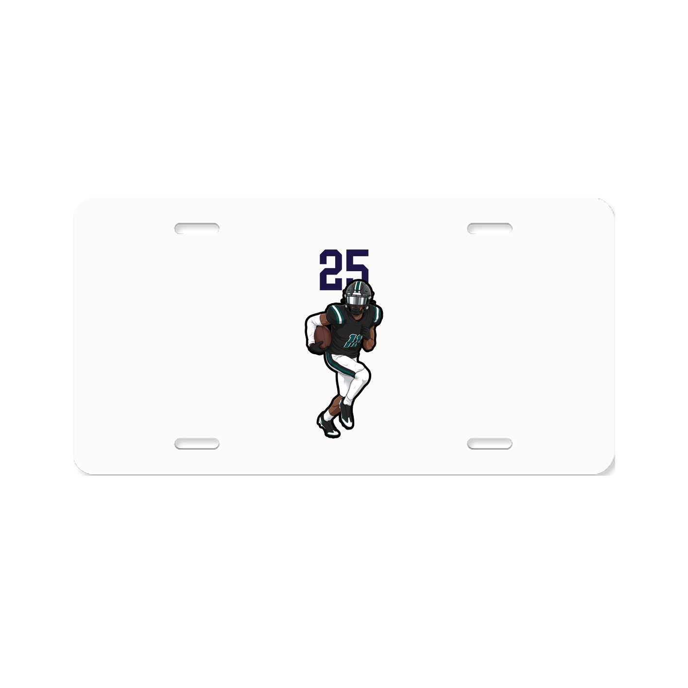 License Plate — Number Top in Classic