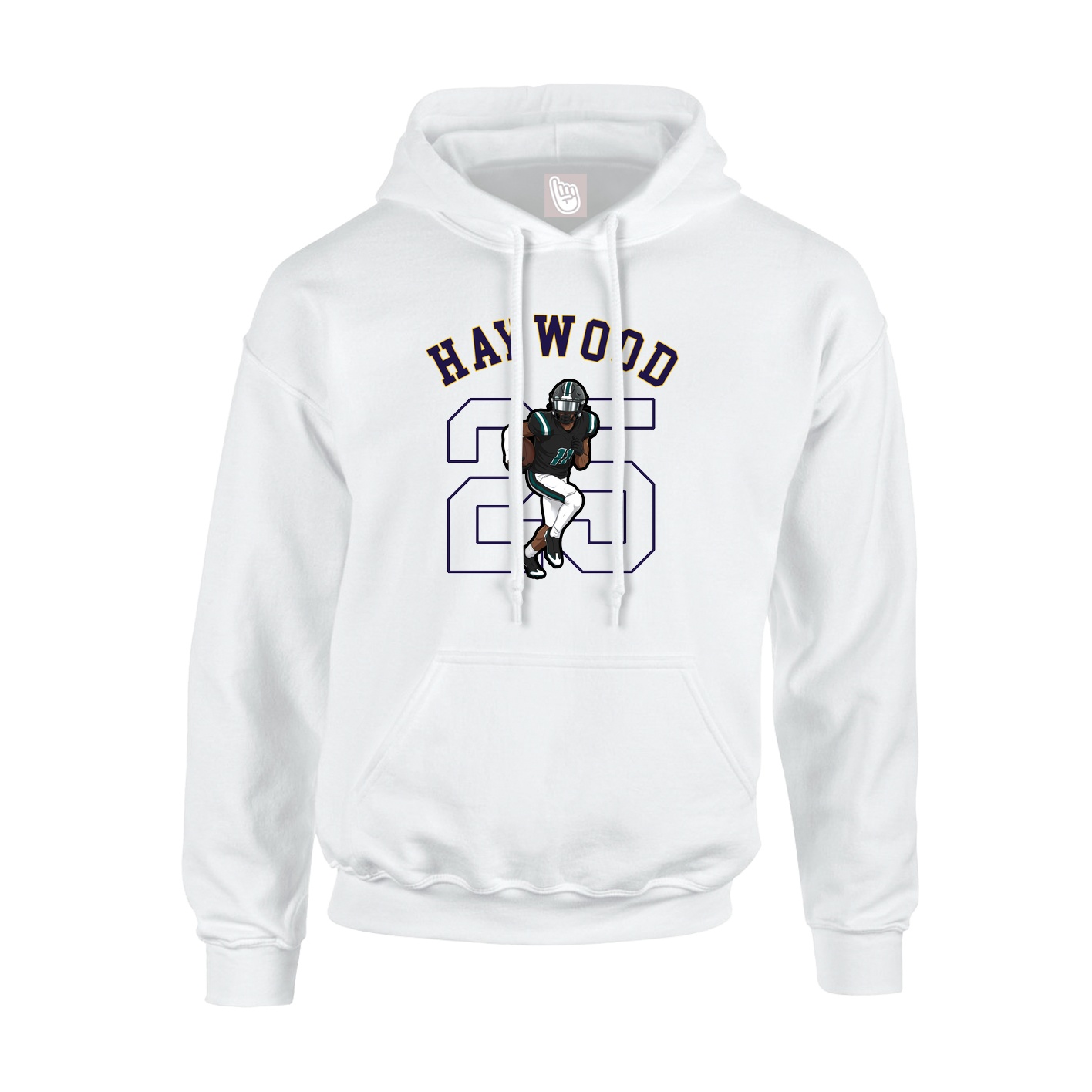 Youth Hoodie — Shirsey Arch in White