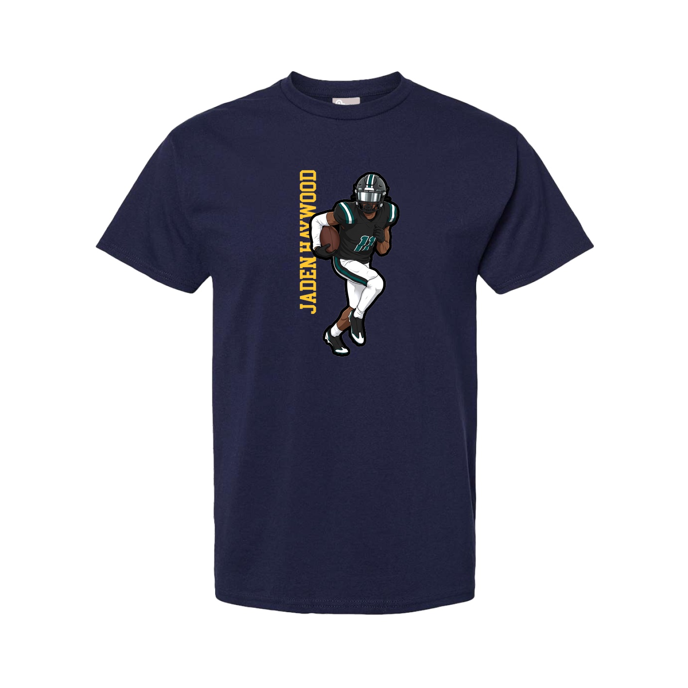 Youth Tee — Name Vertical in Navy
