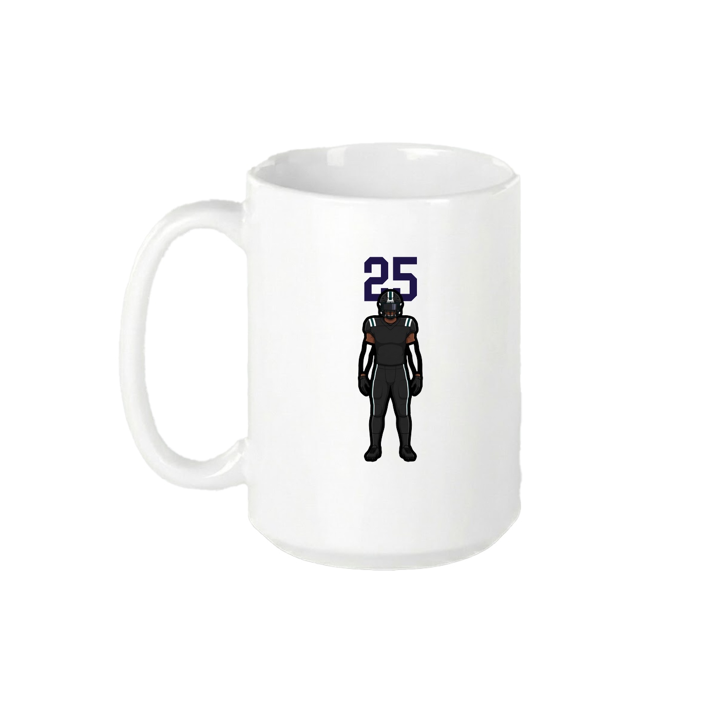 15oz Coffee Mug — Number Top in White