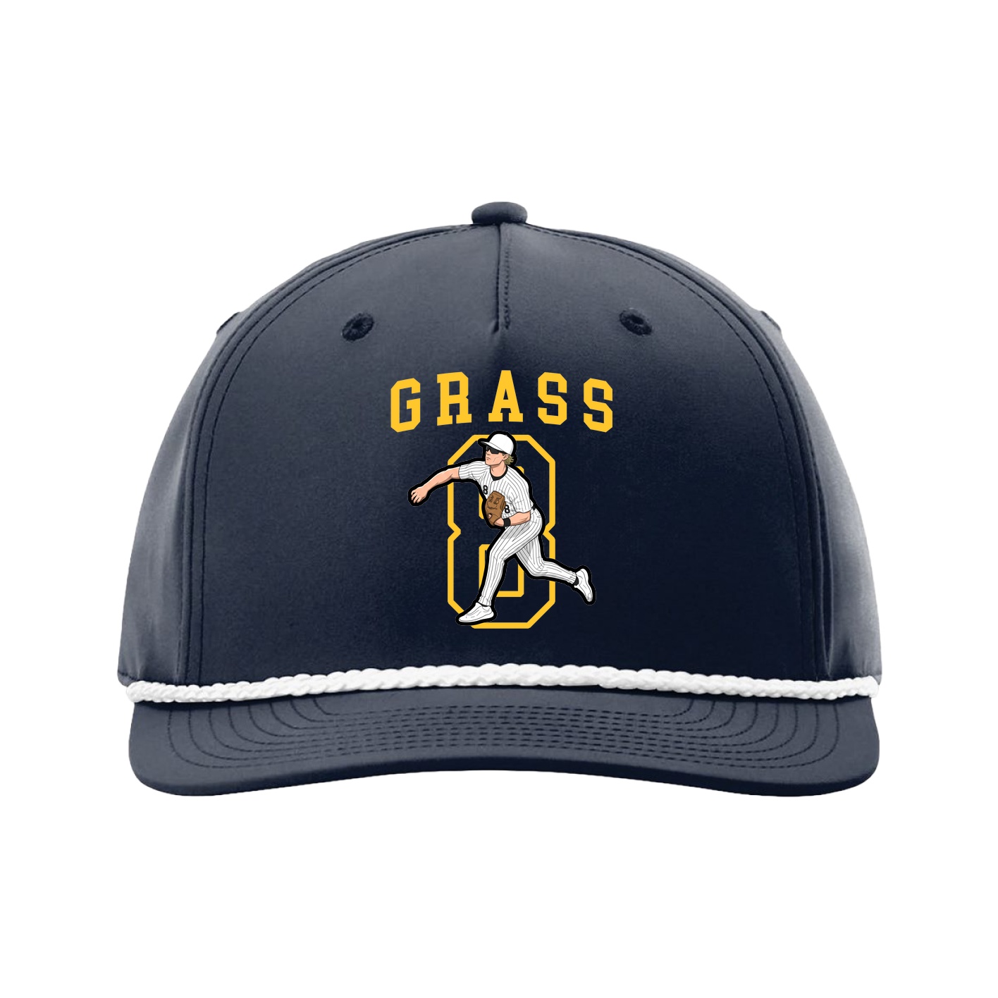 Five-Panel Classic Rope Cap — Shirsey in Navy