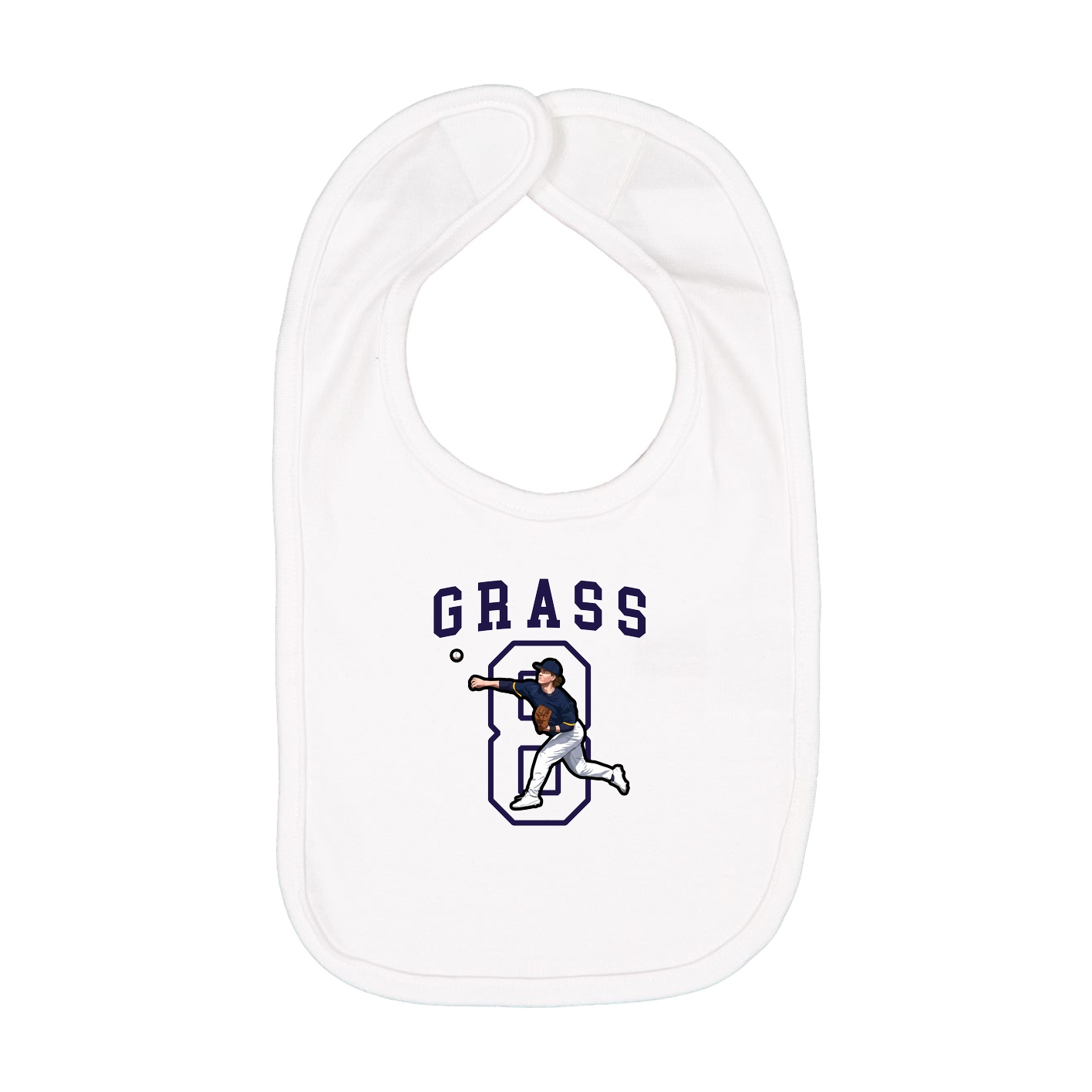 Infant Bib — Shirsey in White