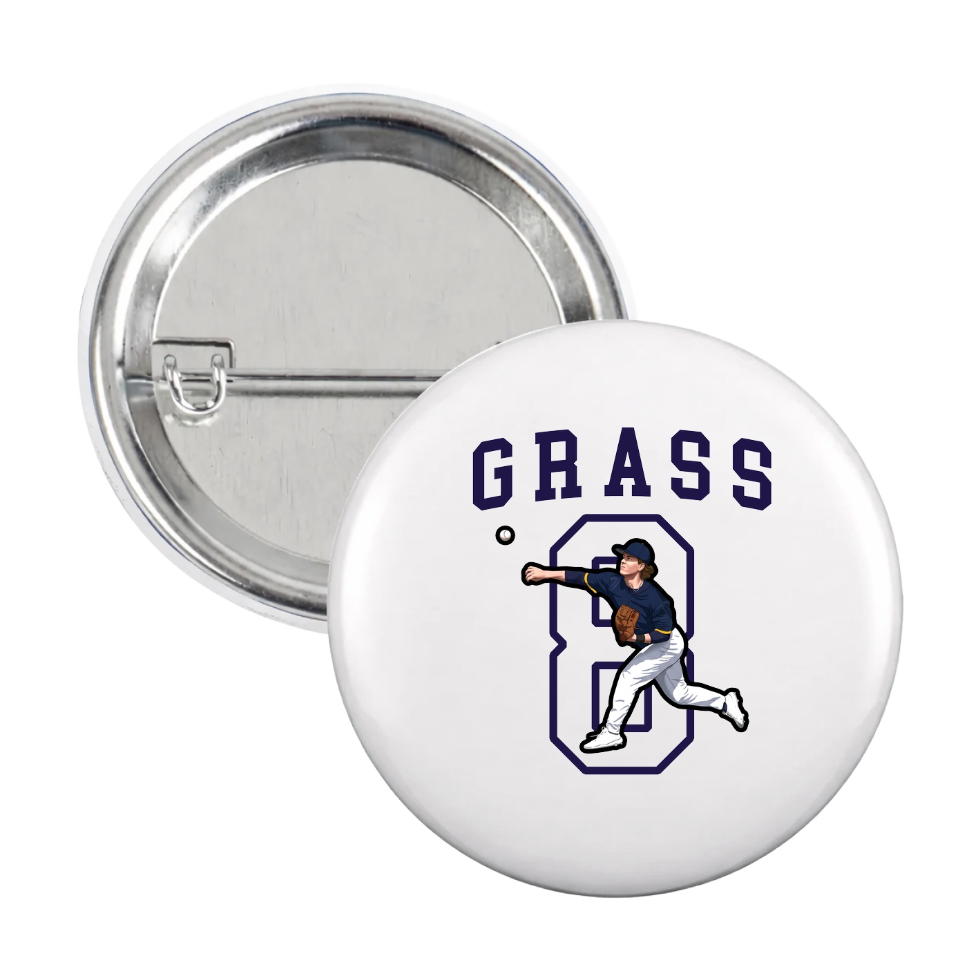 Game Day Button — Shirsey in White