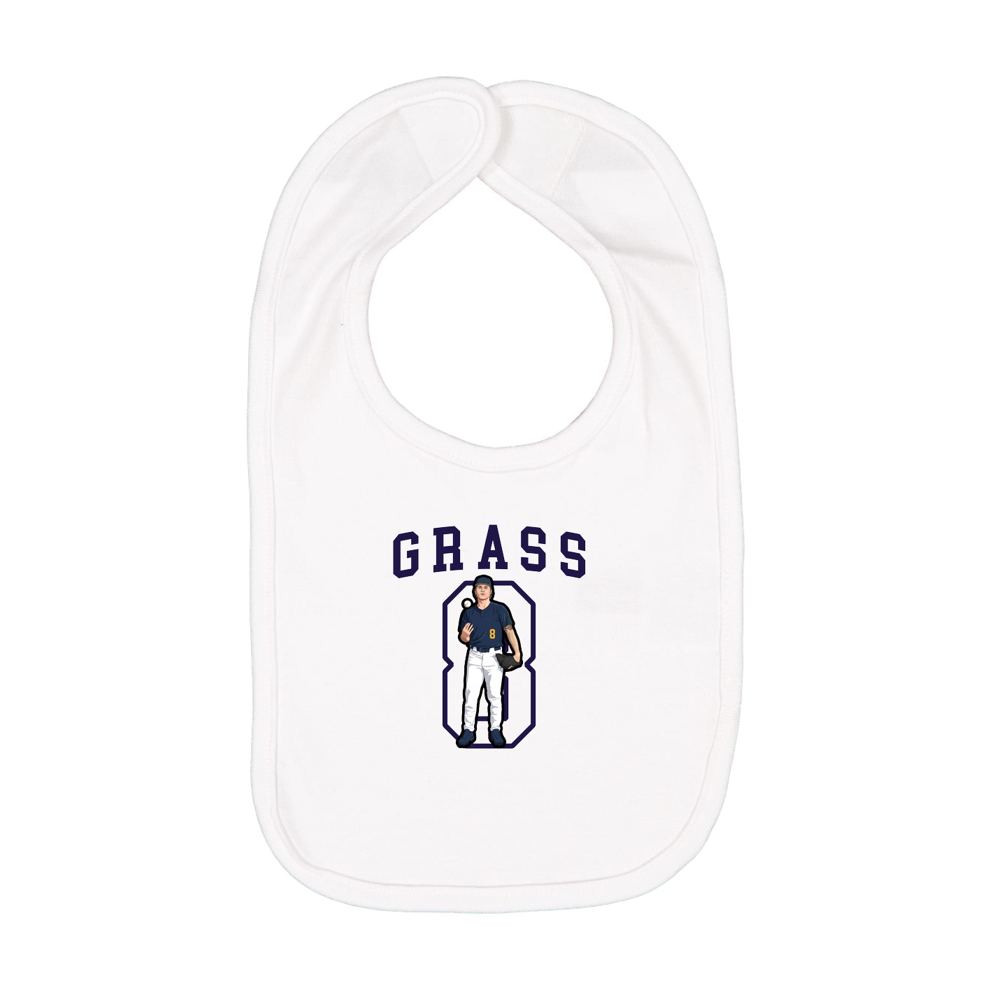 Infant Bib — Shirsey in White