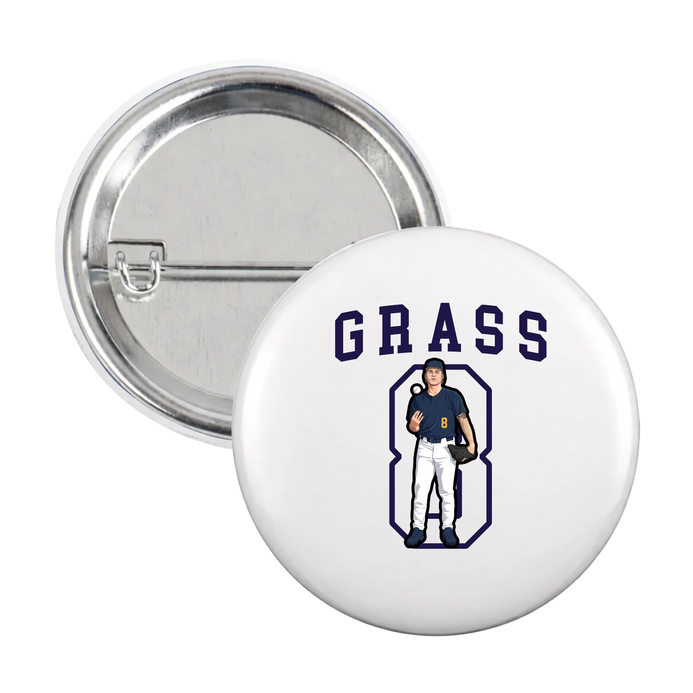 Game Day Button — Shirsey in White