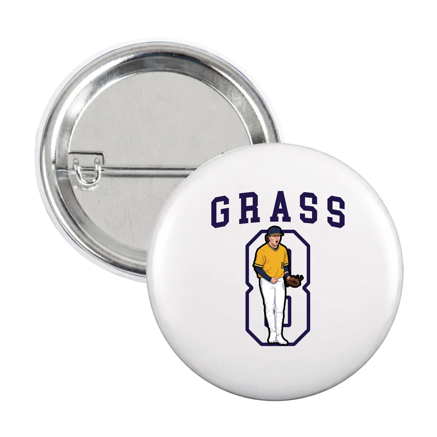 Game Day Button — Shirsey in White