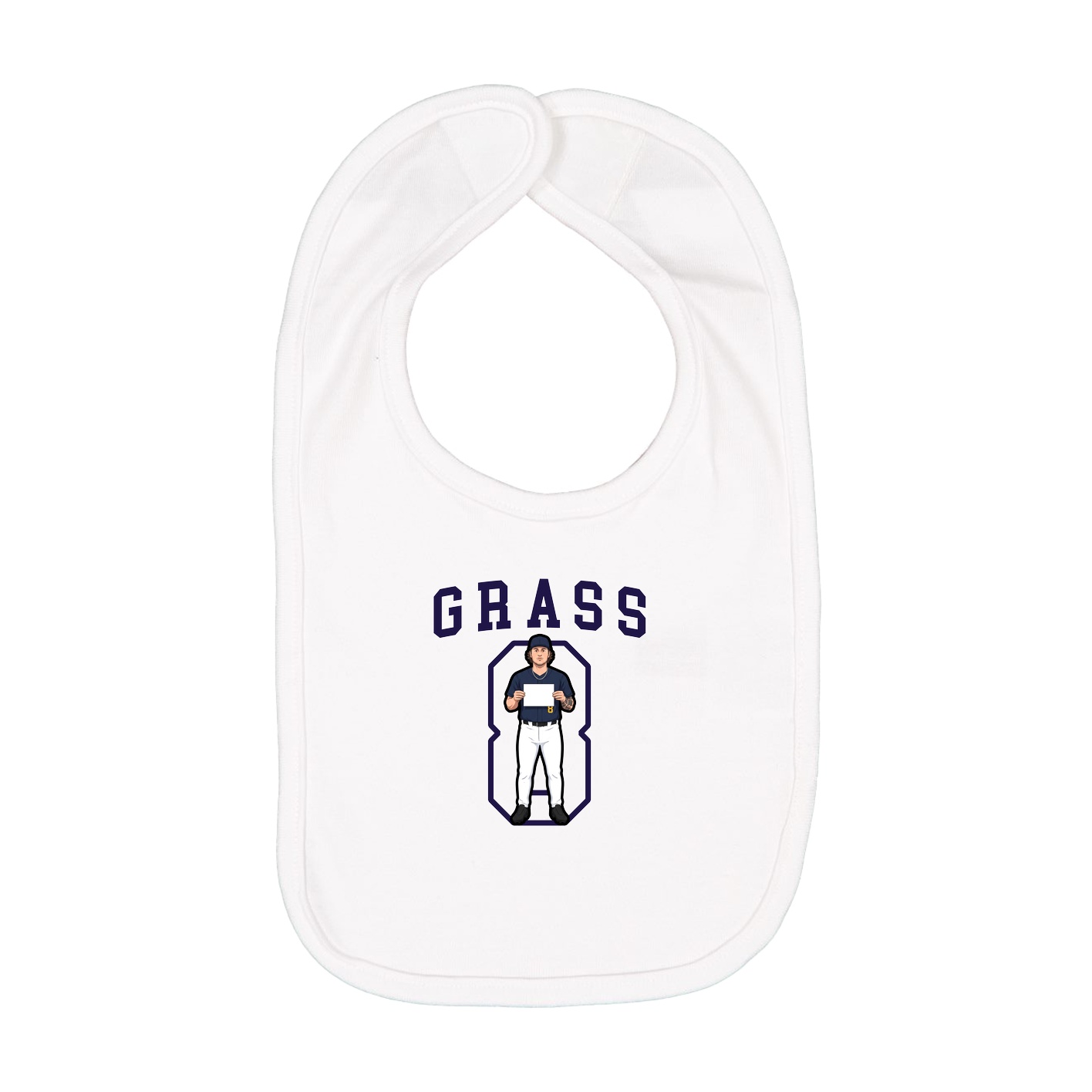 Infant Bib — Shirsey in White