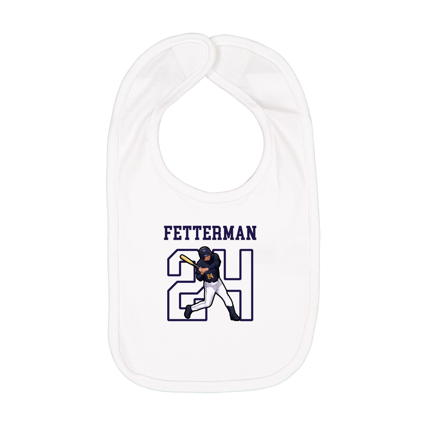 Infant Bib — Shirsey in White