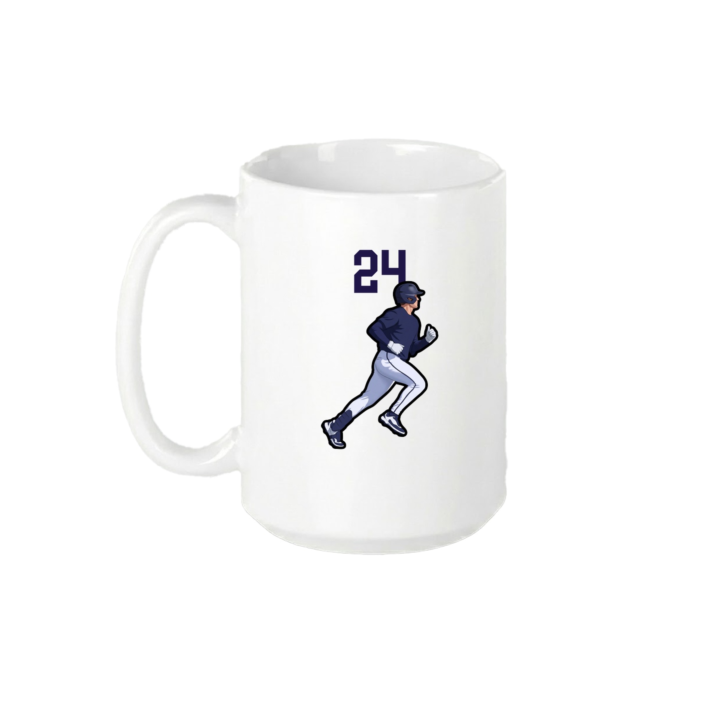 15oz Coffee Mug — Number Top in White