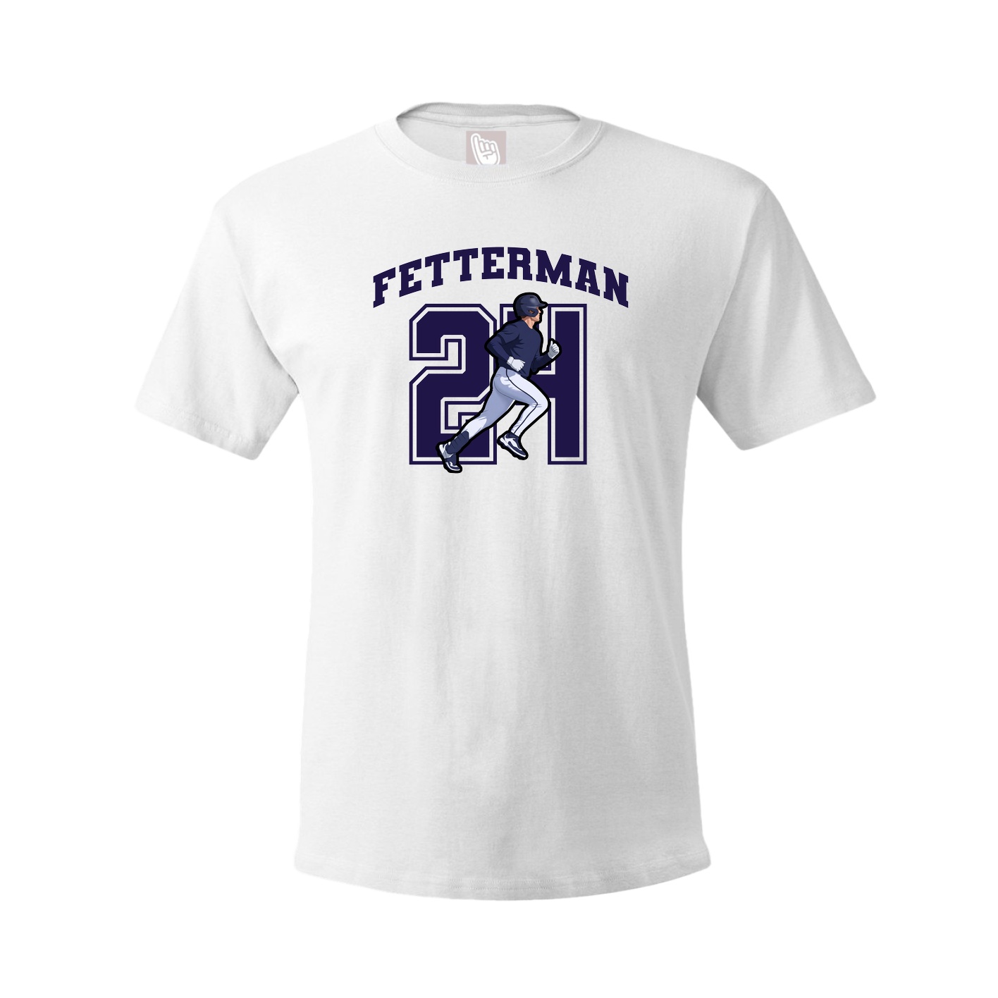 Youth Tee — Number in White