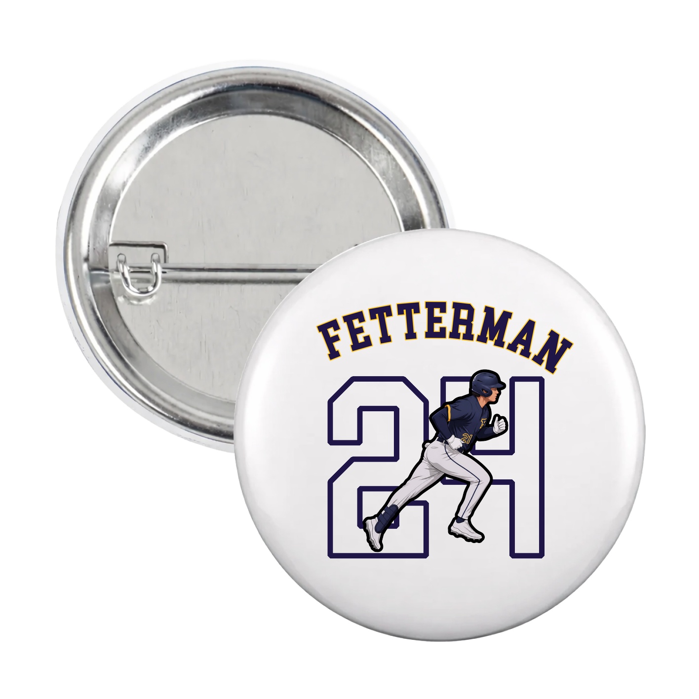 Game Day Button — Shirsey Arch in White