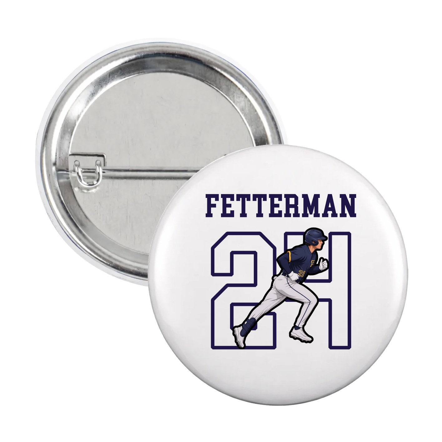 Game Day Button — Shirsey in White