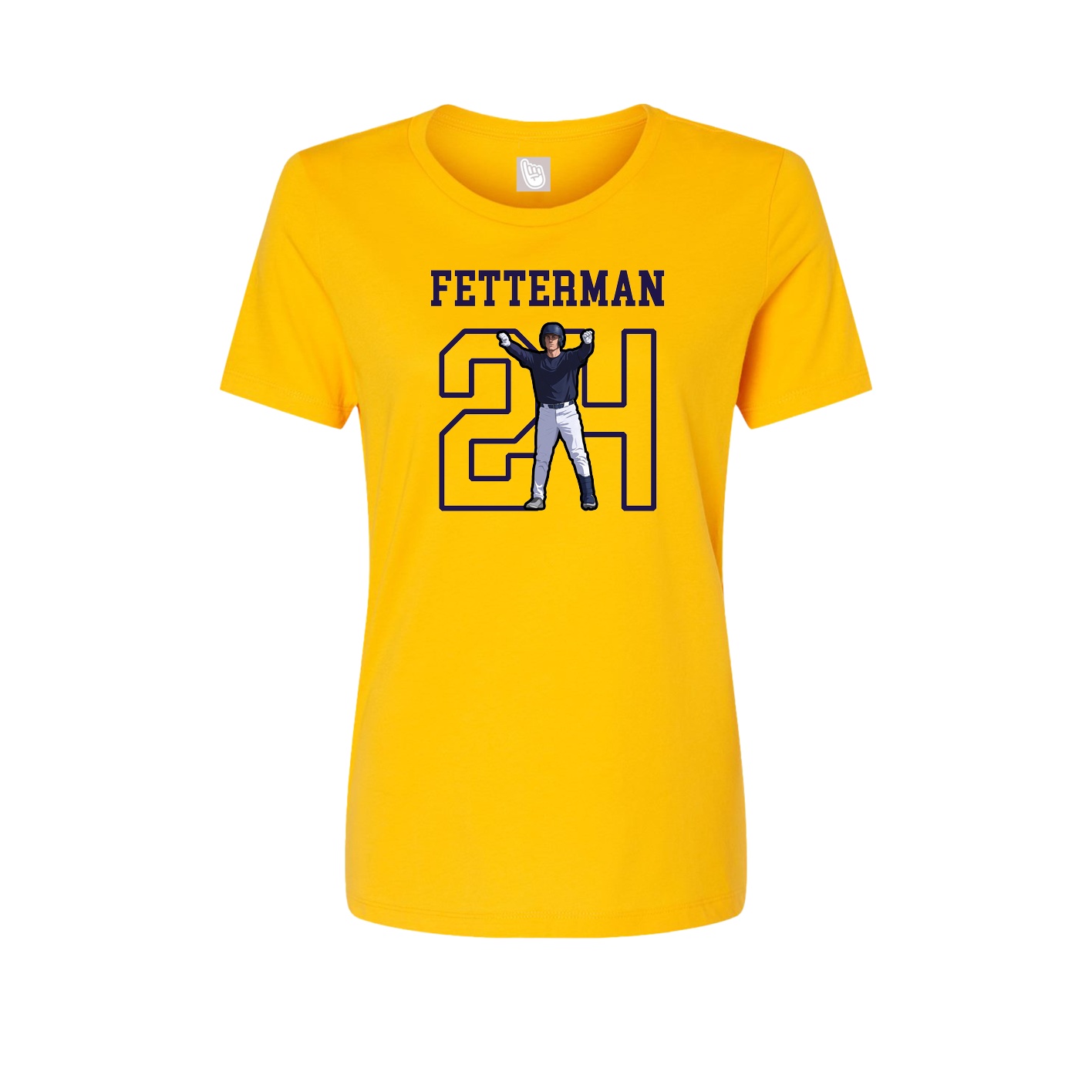 Fitted Women's Tee — Shirsey in Gold
