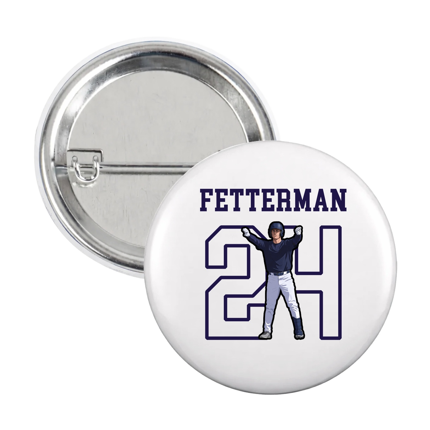 Game Day Button — Shirsey in White