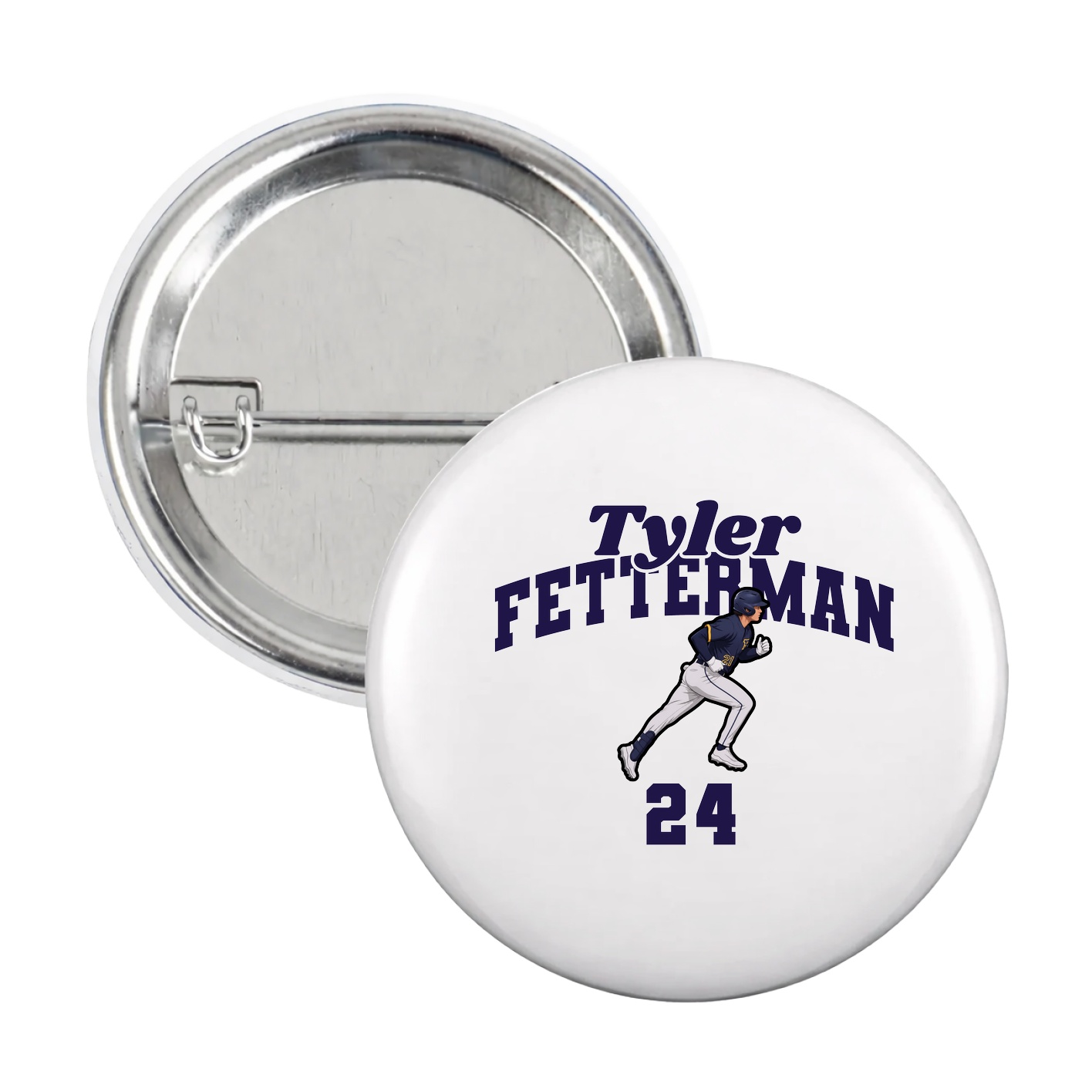 Game Day Button — Signature Arch in White