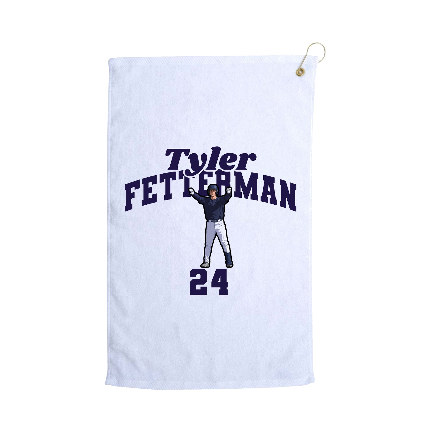 Golf Towel — Signature Arch in White