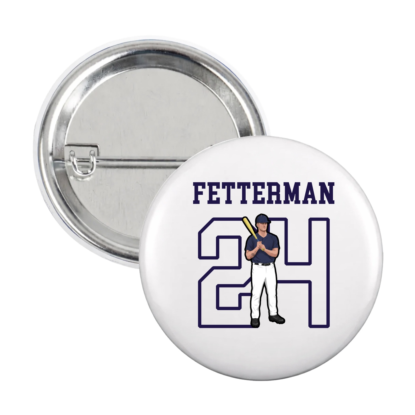 Game Day Button — Shirsey in White