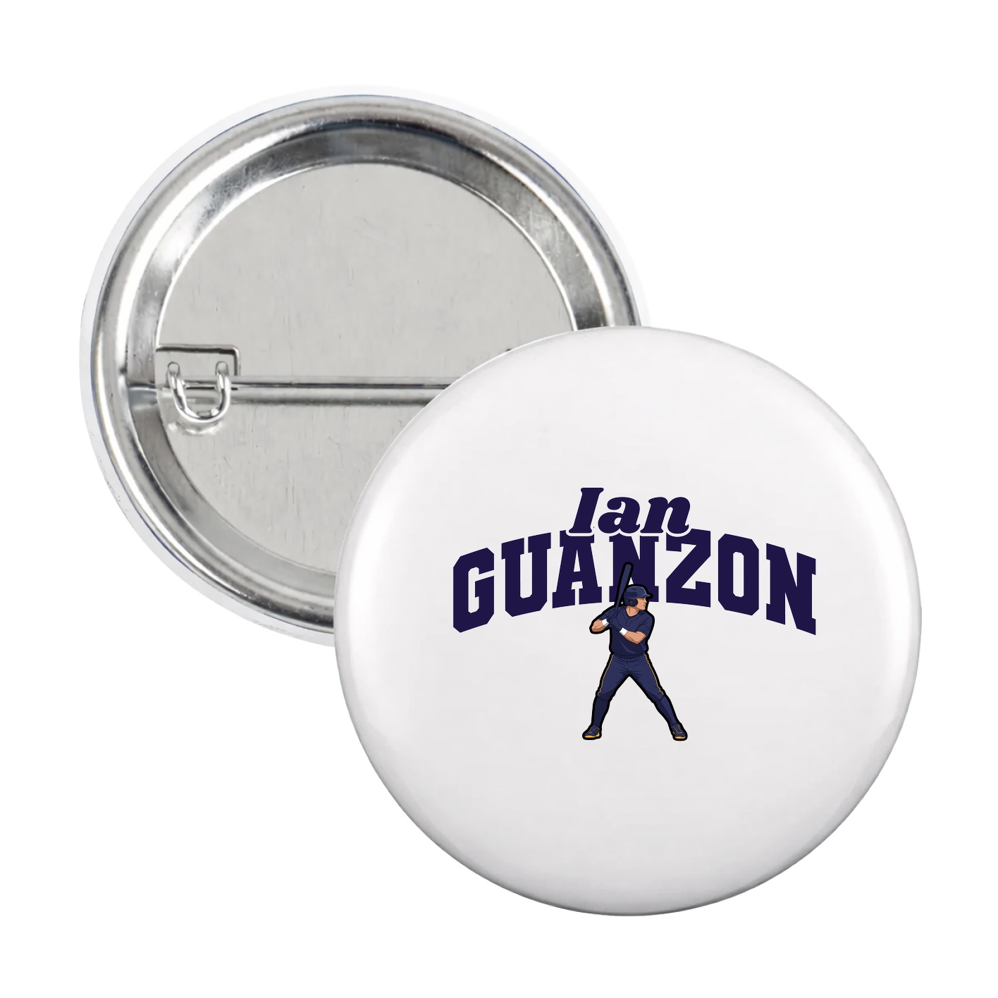 Game Day Button — Signature Arch in White
