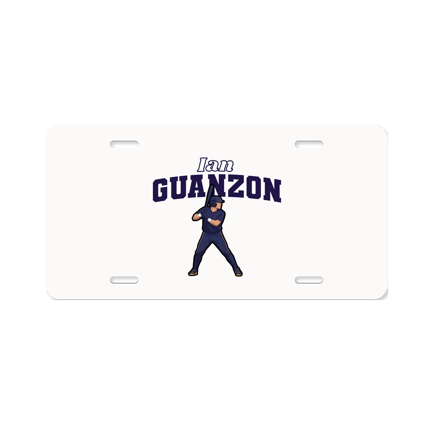 License Plate — Name Arch in Classic