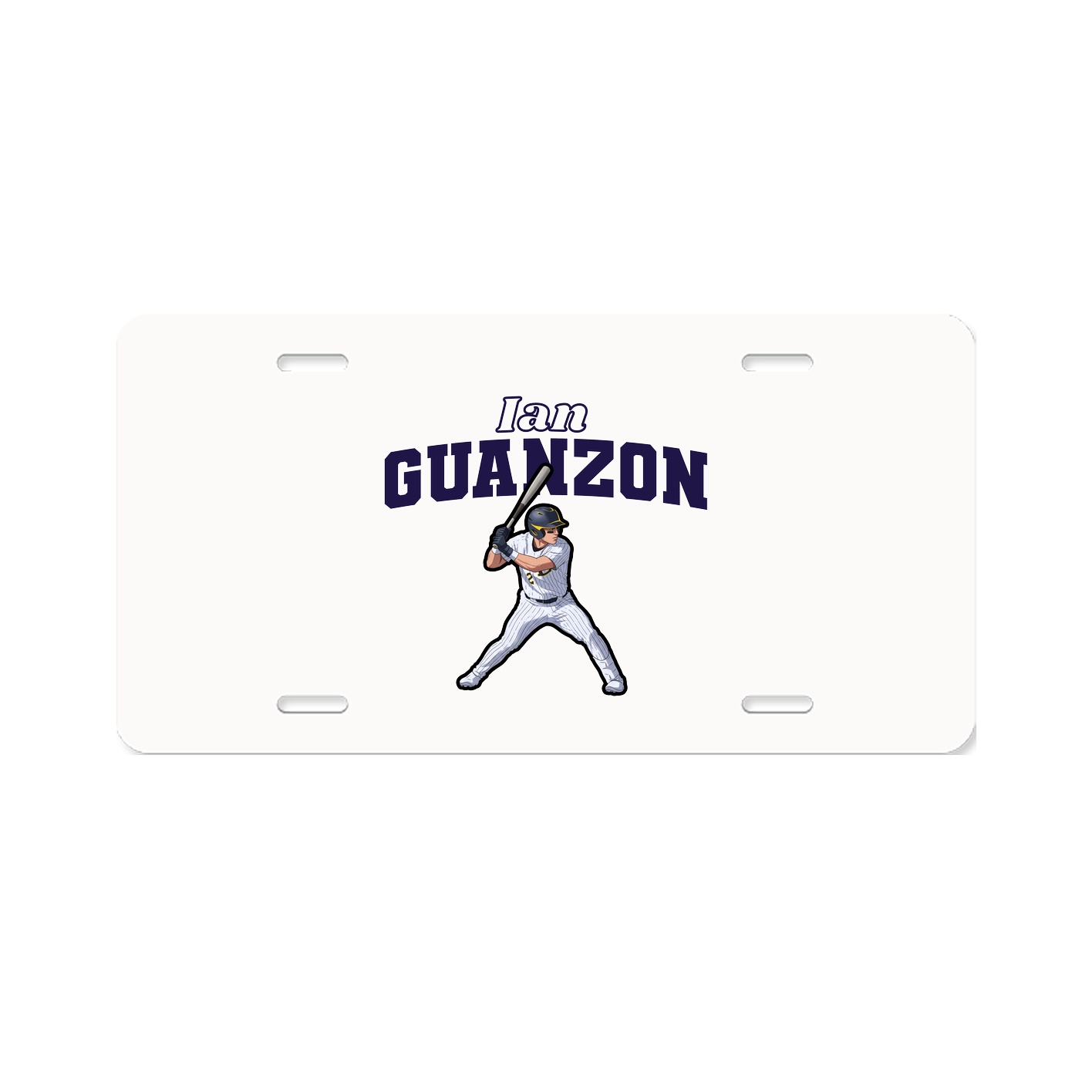 License Plate — Name Arch in Classic
