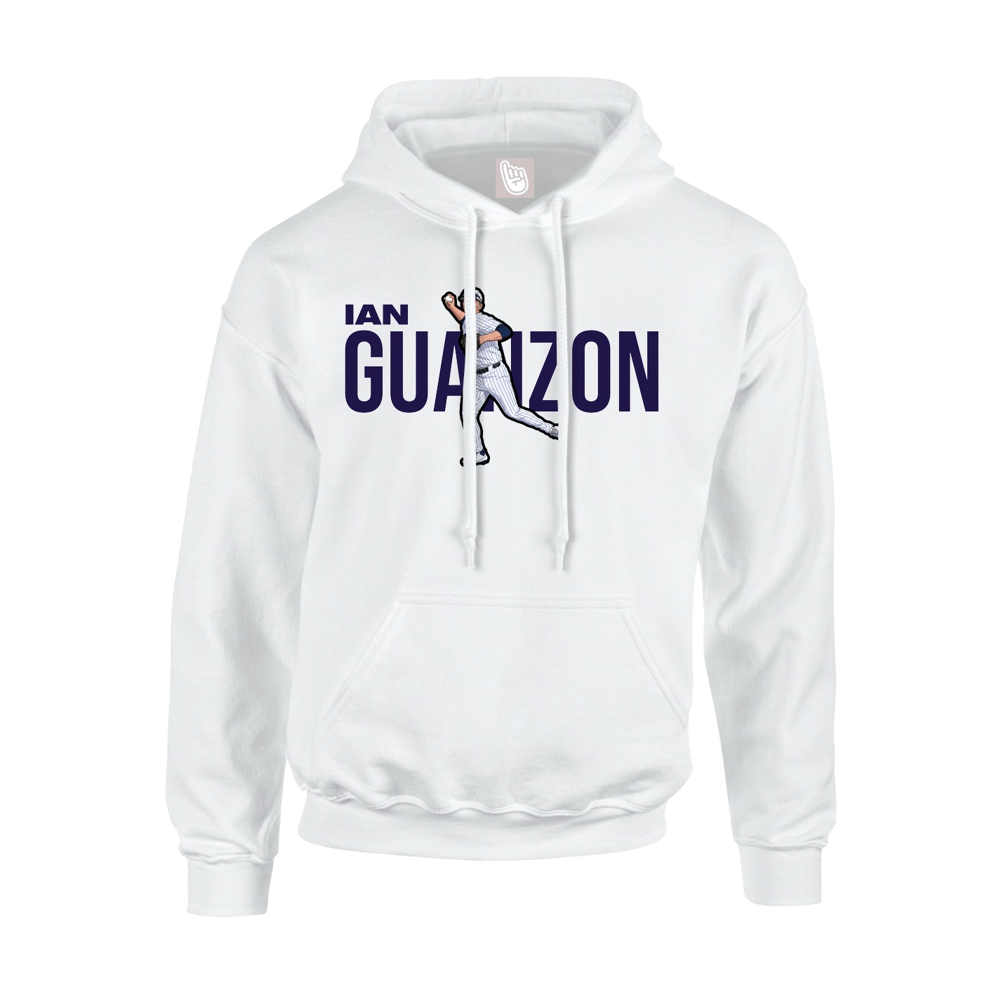 Youth Hoodie — Player Name in White