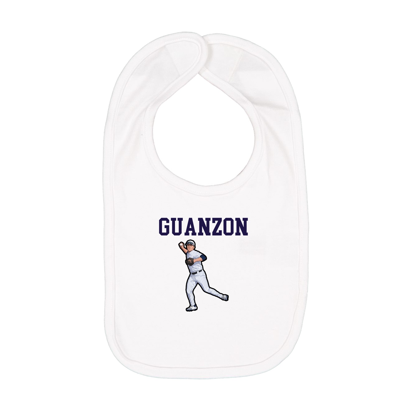 Infant Bib — Shirsey in White