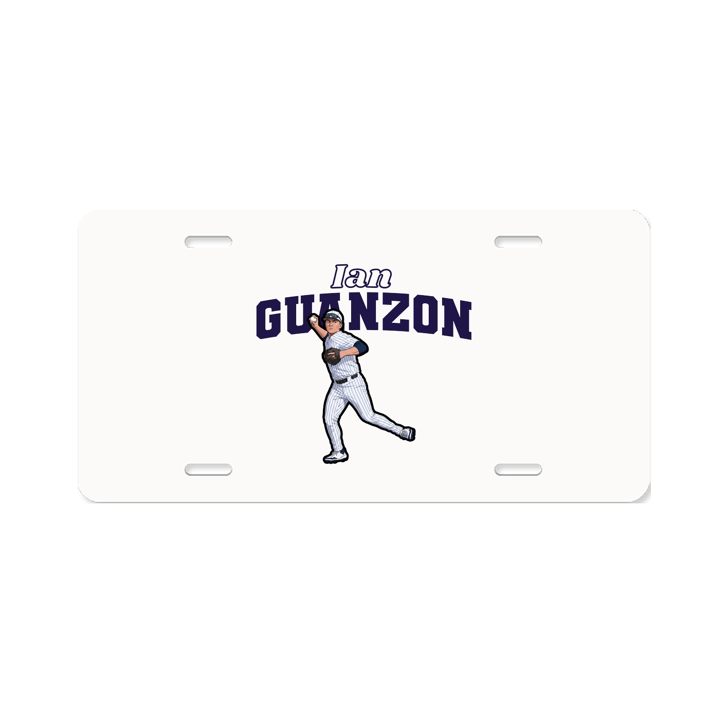 License Plate — Name Arch in Classic