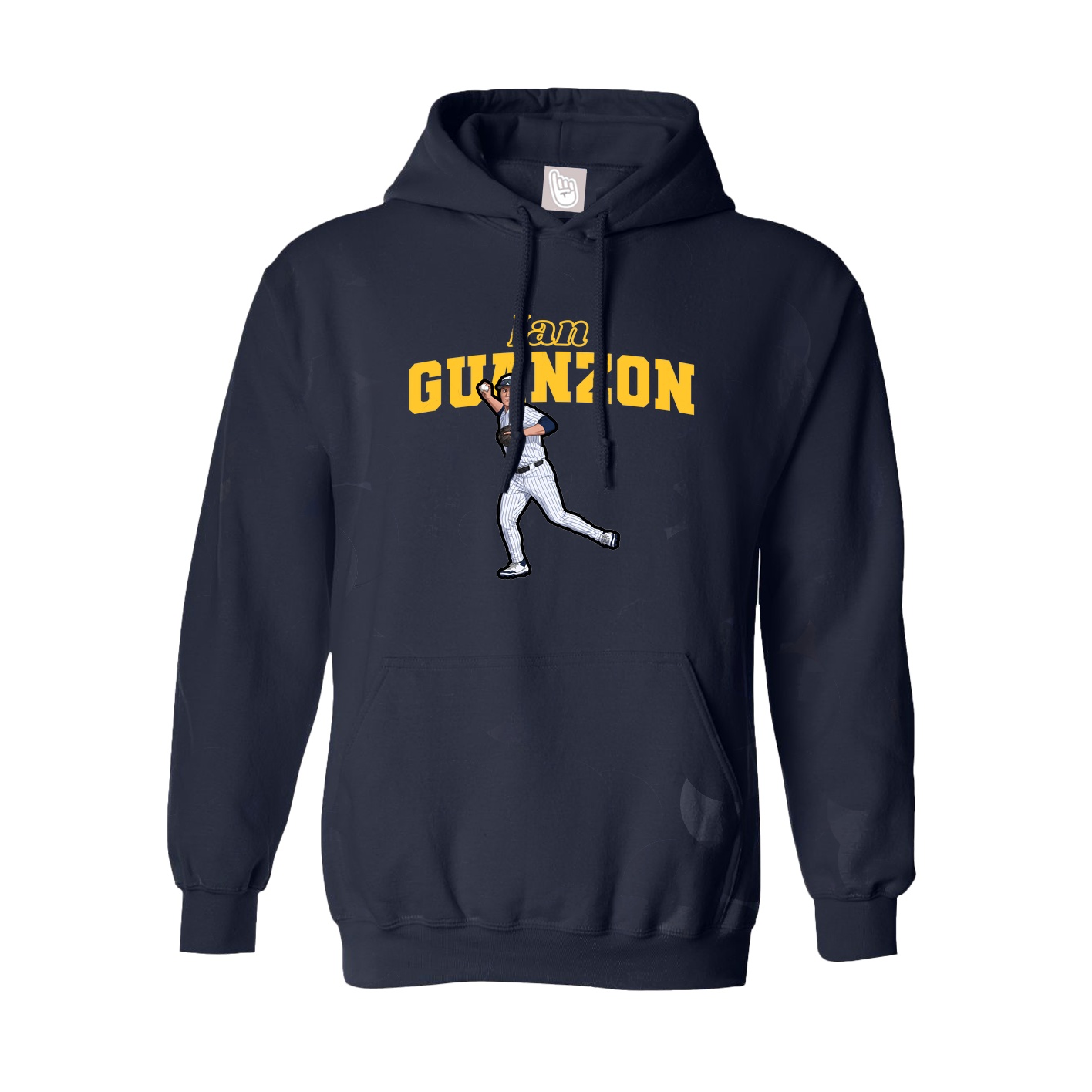 Youth Hoodie — Name Arch in Navy