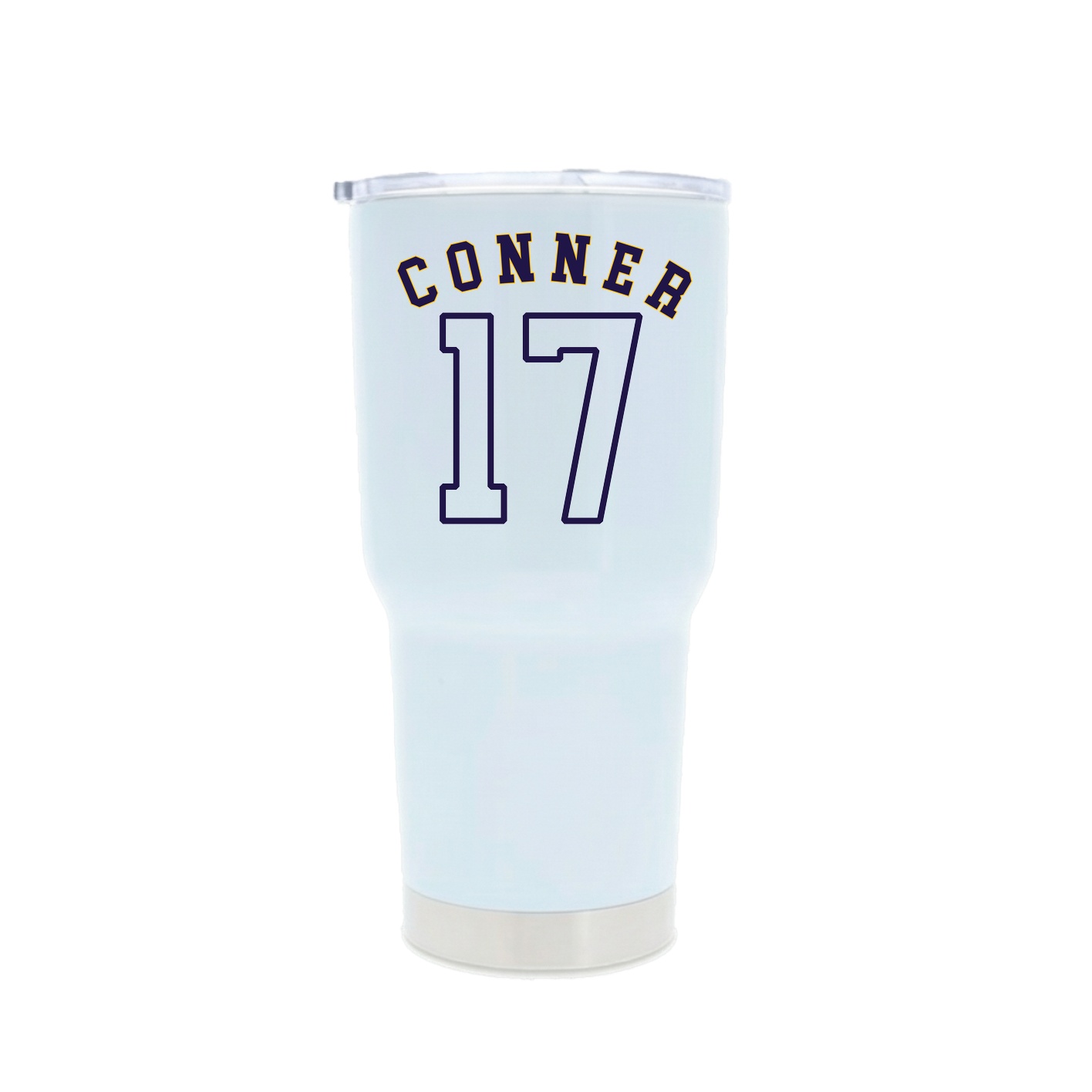 30oz Stainless Steel Tumbler — Shirsey Arch in White