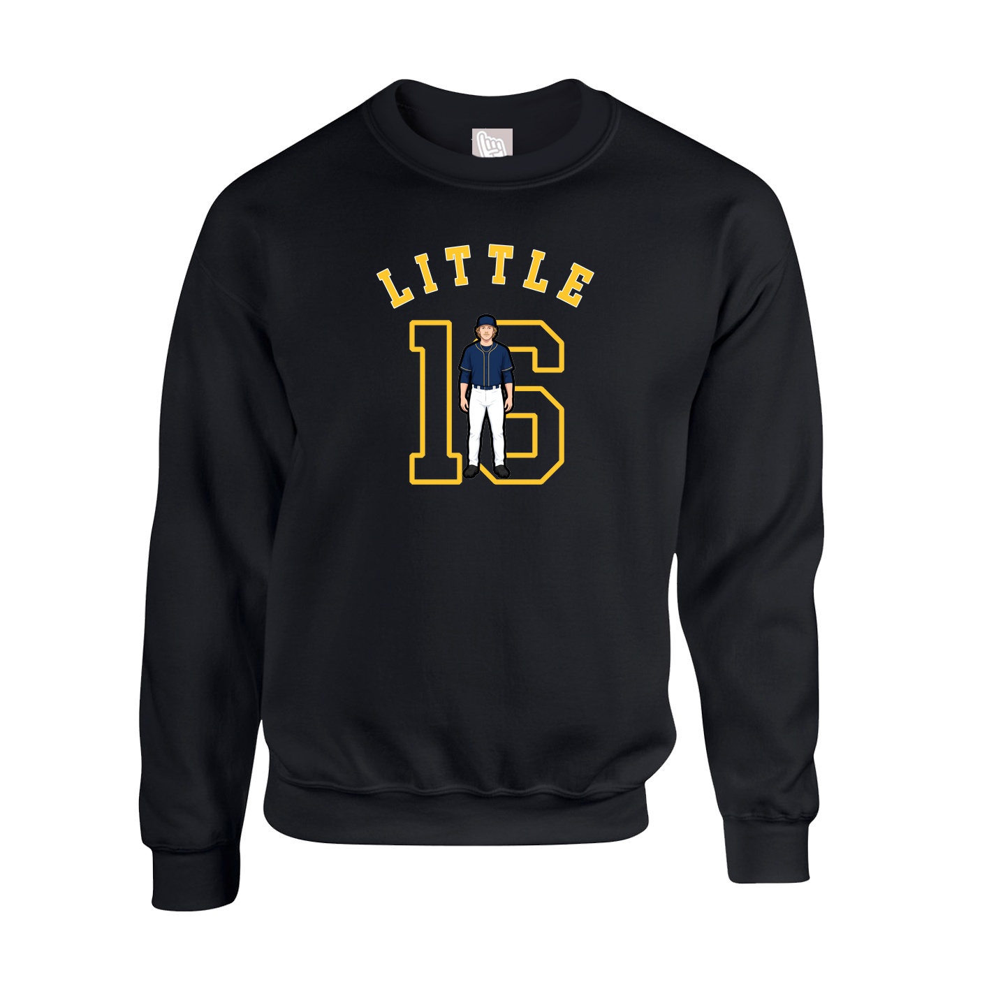 Fleece Crew — Shirsey Arch in Black
