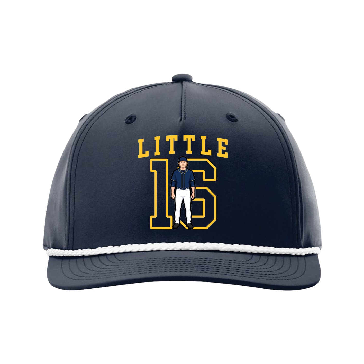 Five-Panel Classic Rope Cap — Shirsey in Navy