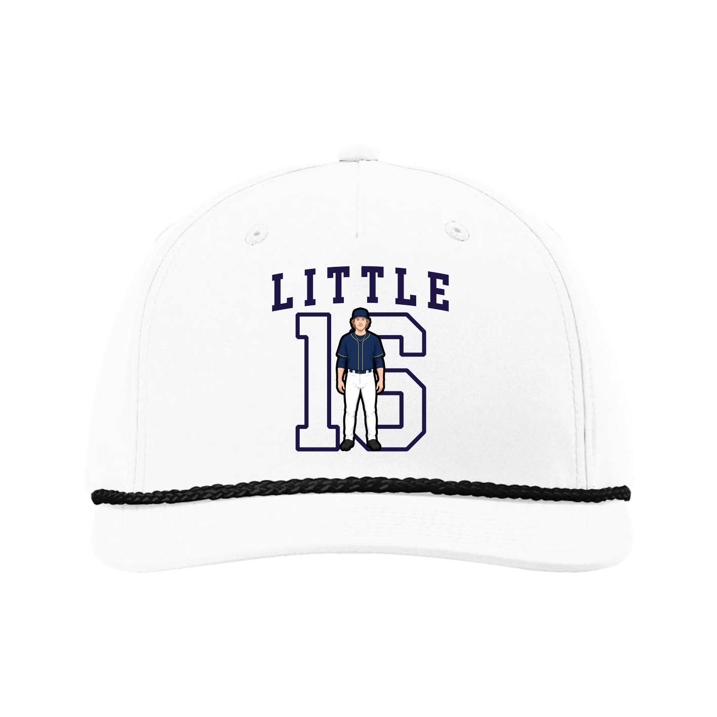 Five-Panel Classic Rope Cap — Shirsey in White