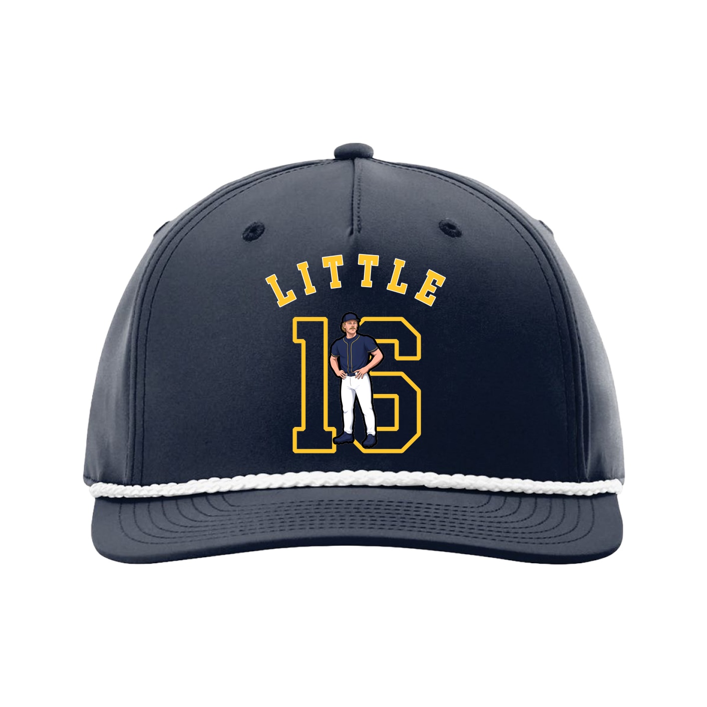 Five-Panel Classic Rope Cap — Shirsey Arch in Navy