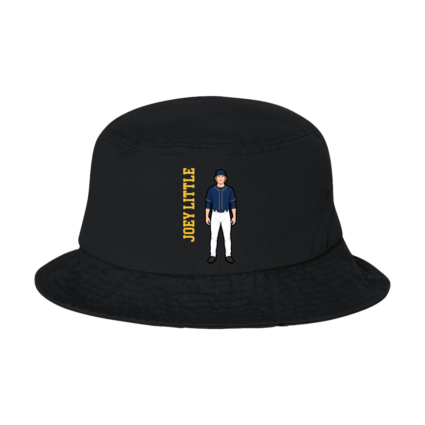 Bucket Cap — Name Vertical in Black