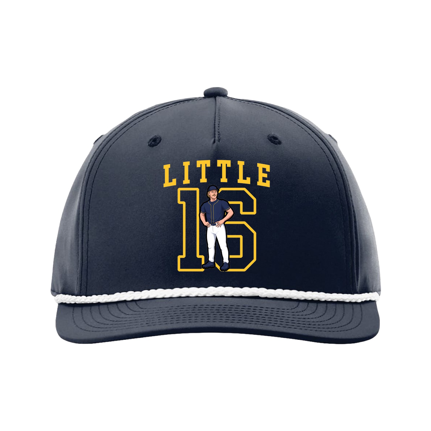 Five-Panel Classic Rope Cap — Shirsey in Navy