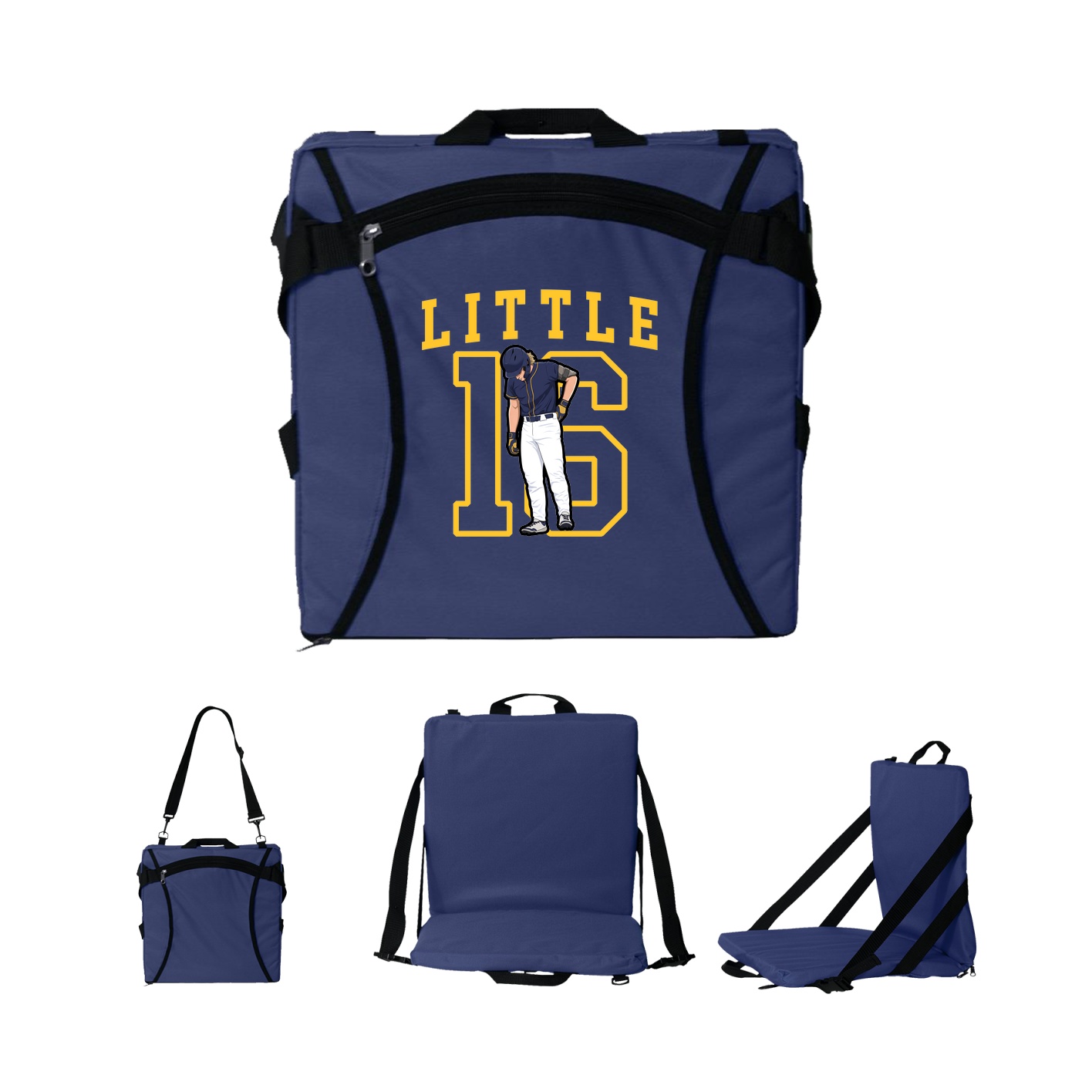 Folding Stadium Seat — Shirsey in Navy