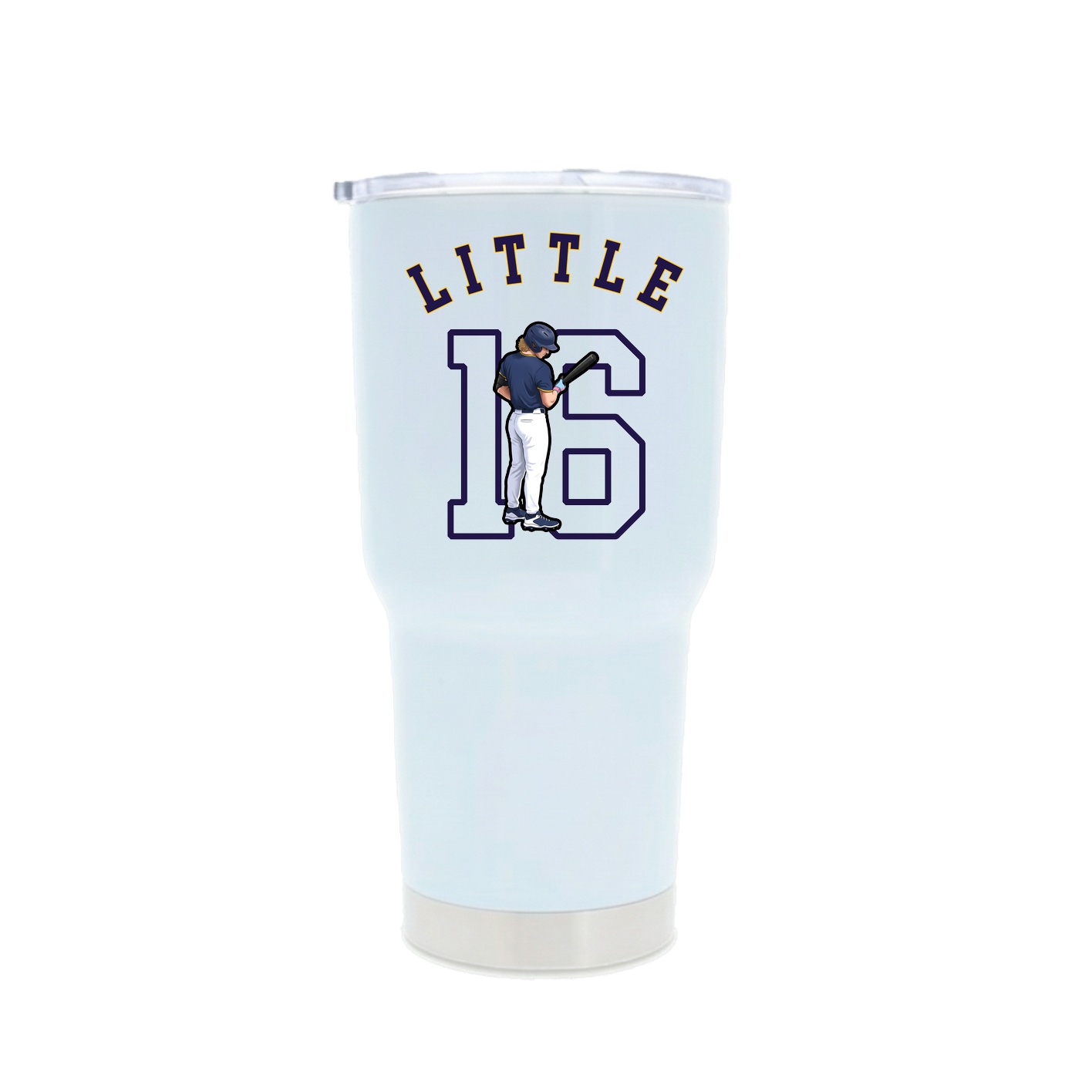 30oz Stainless Steel Tumbler — Shirsey Arch in White
