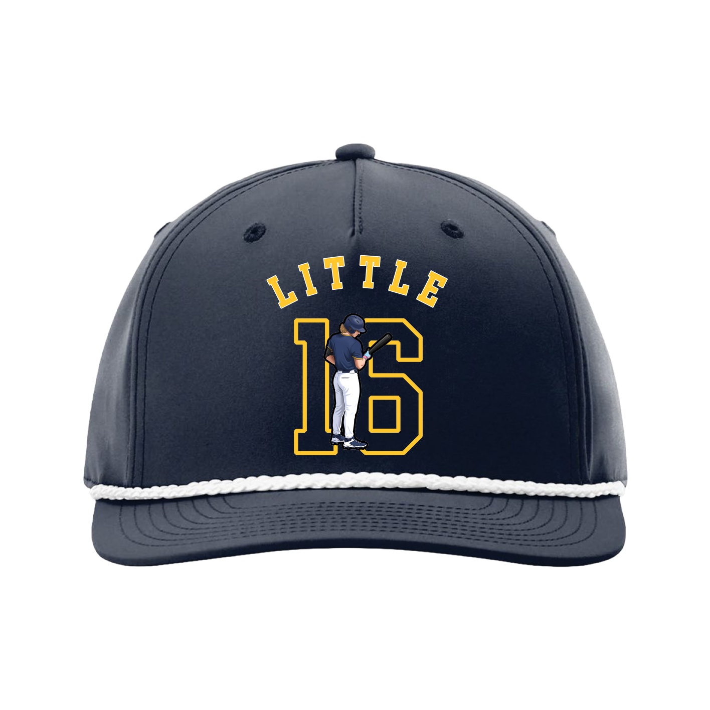 Five-Panel Classic Rope Cap — Shirsey Arch in Navy
