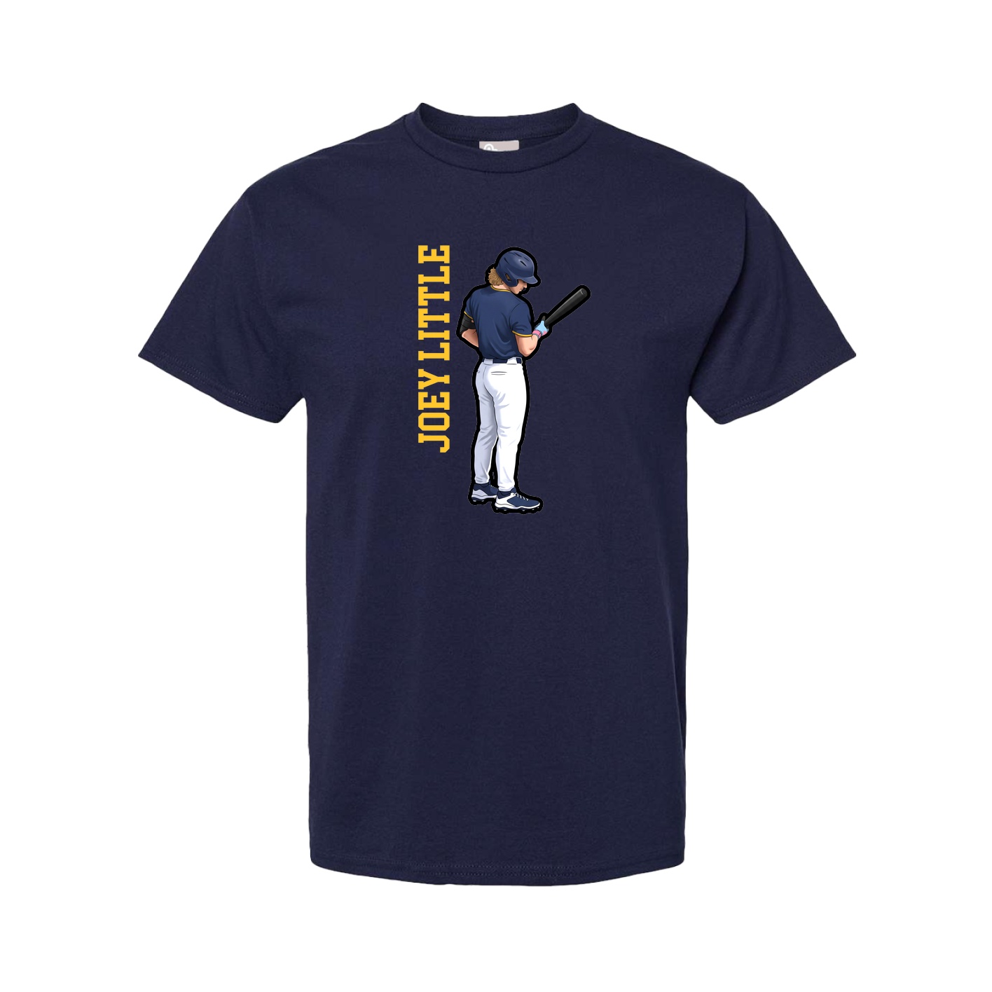 Tee — Name Vertical in Navy