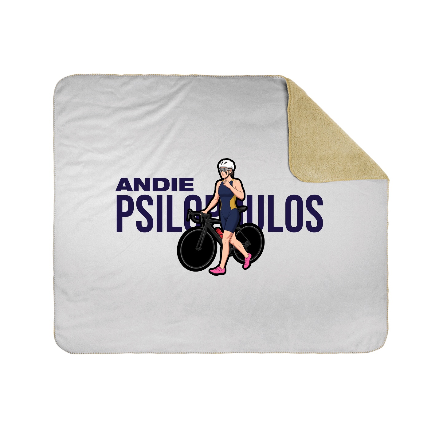 Throw Blanket — Player Name in White