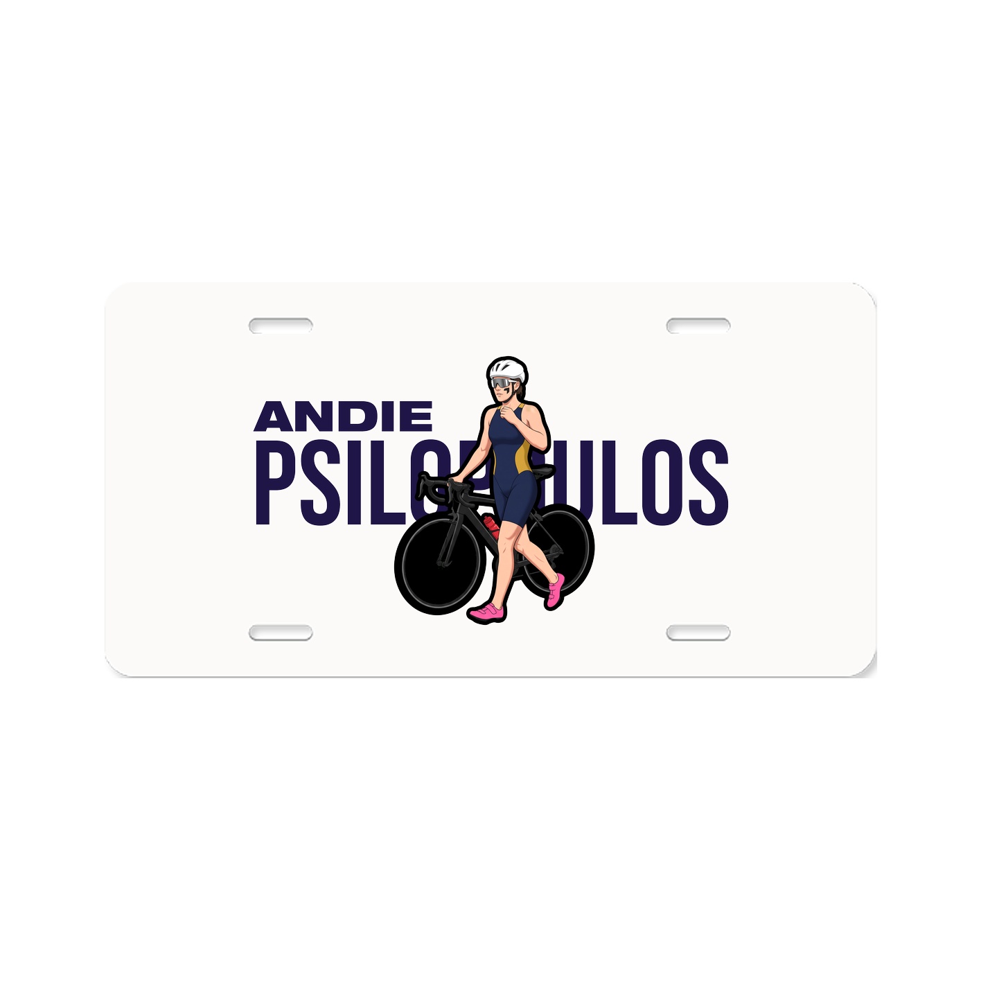 License Plate — Player Name in Classic