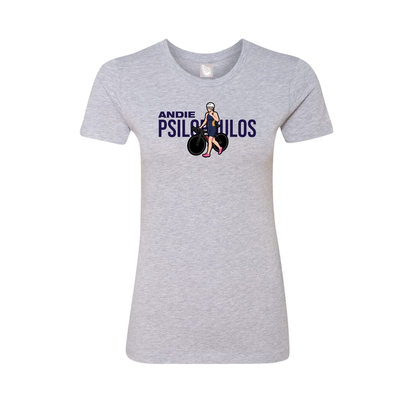 Womens Tee — Player Name in Grey