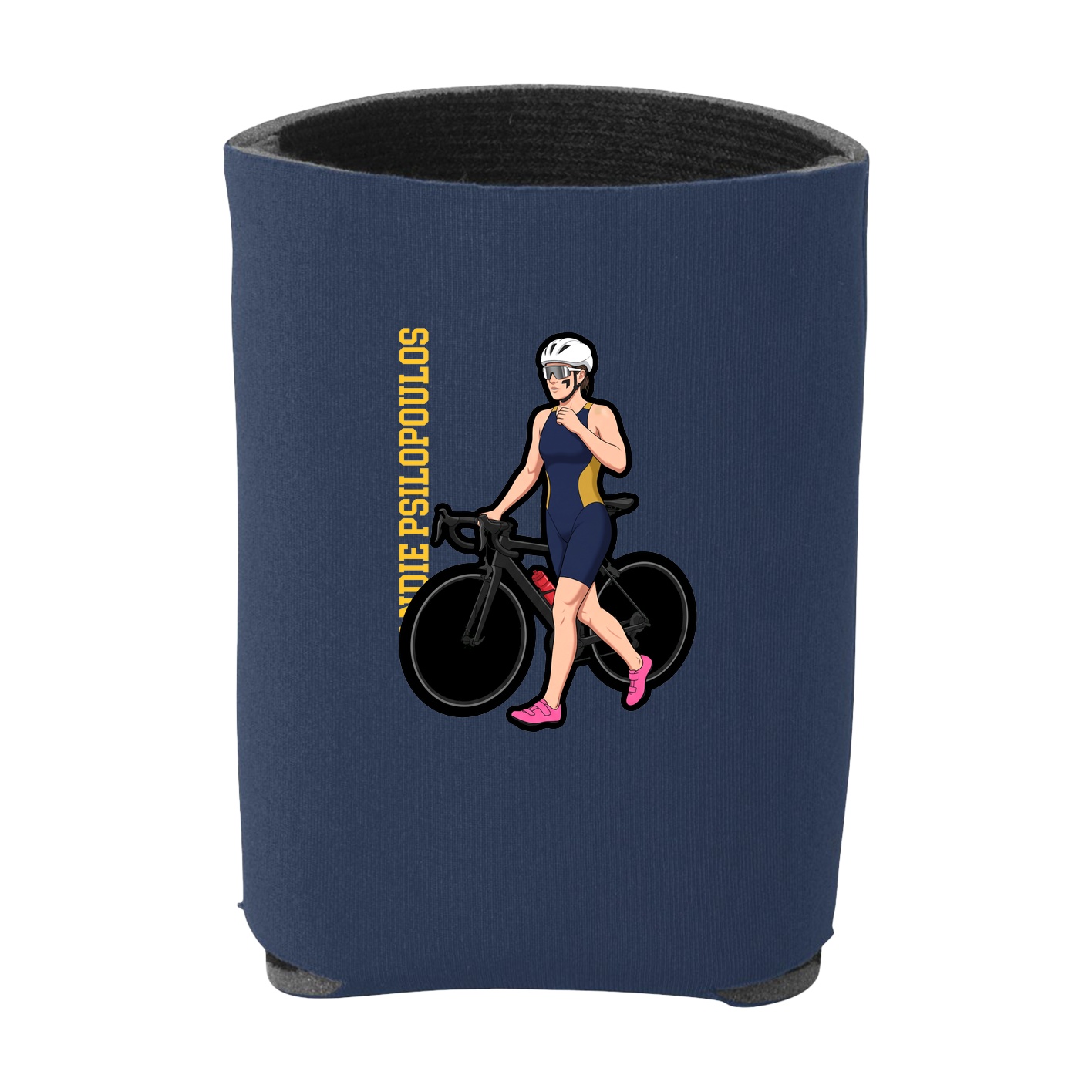 Can Holder — Name Vertical in Navy