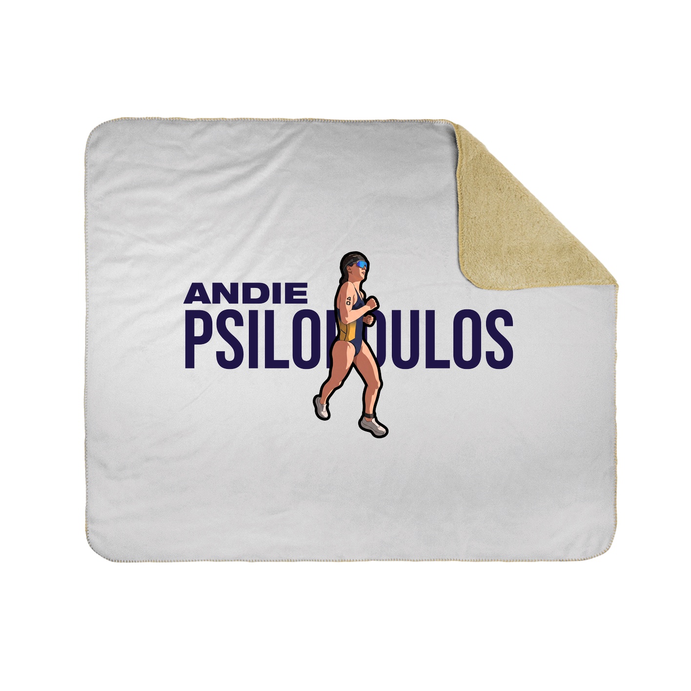 Throw Blanket — Player Name in White