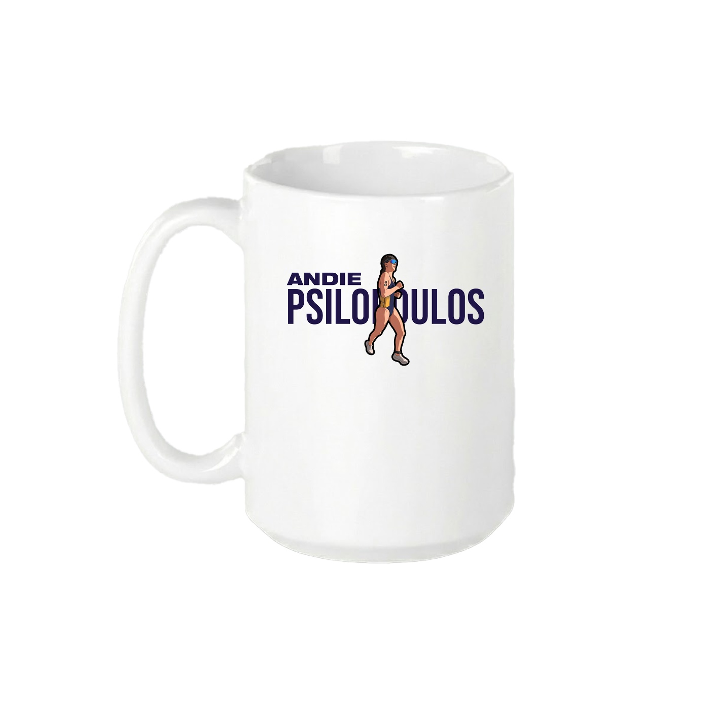 15oz Coffee Mug — Player Name in White