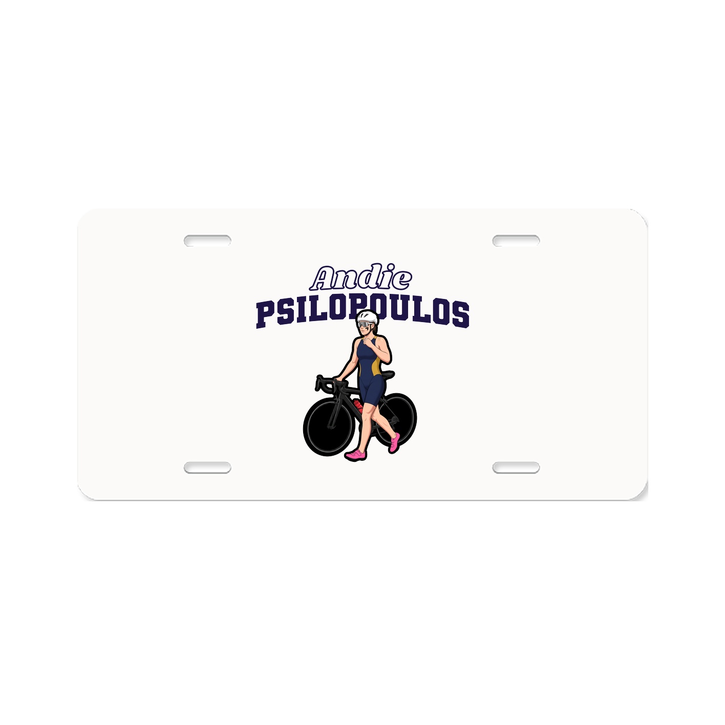 License Plate — Name Arch in Classic