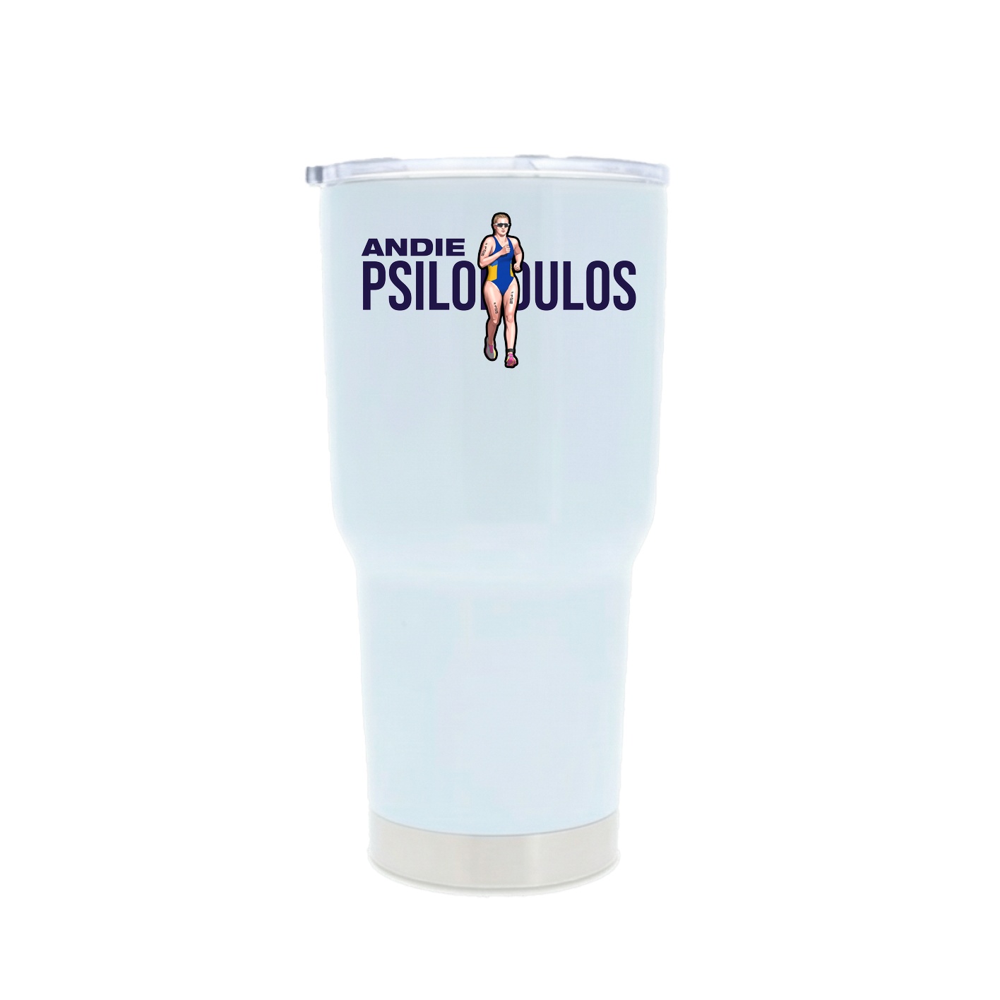30oz Stainless Steel Tumbler — Player Name in White