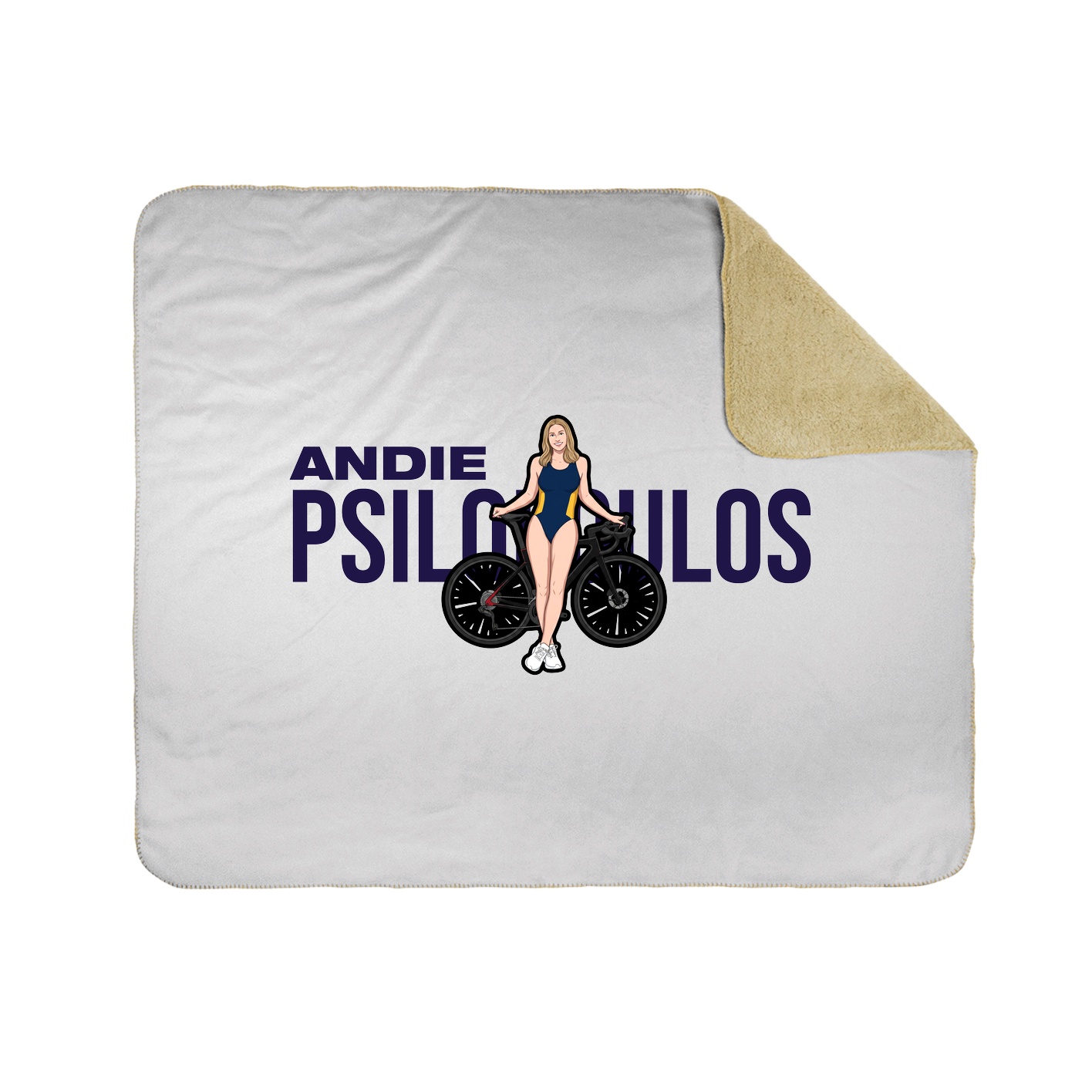 Throw Blanket — Player Name in White